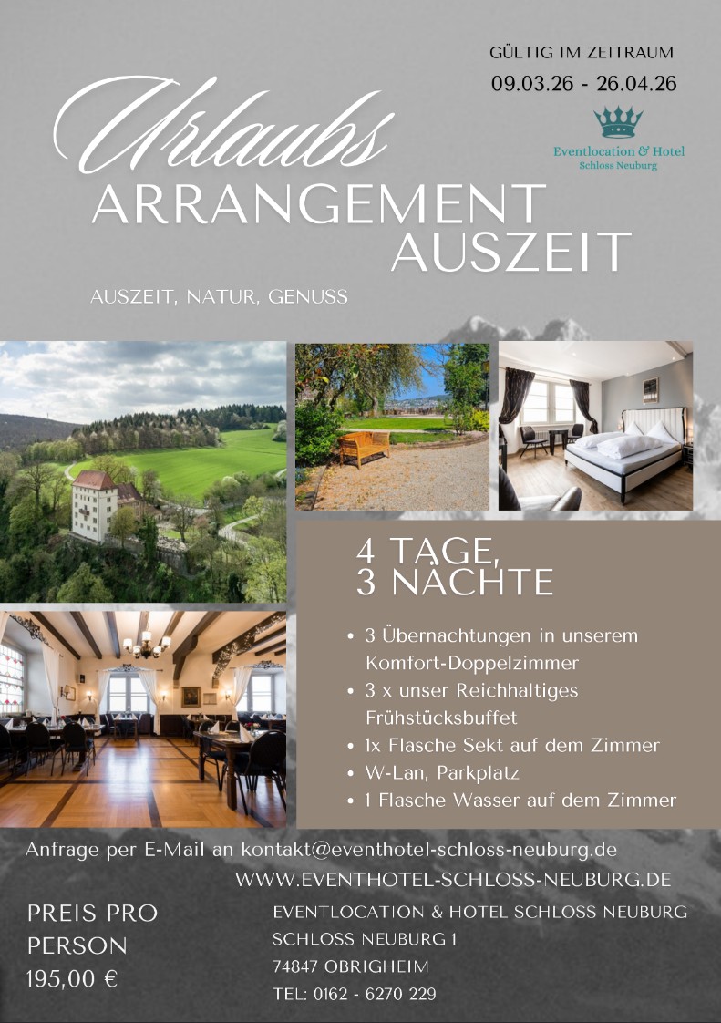 Urlaubs Arrangement Auszeit